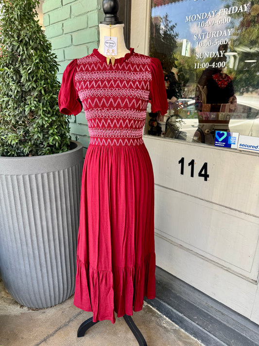 Florence Maroon Midi