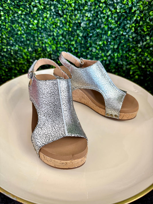 Carley Silver Wedge