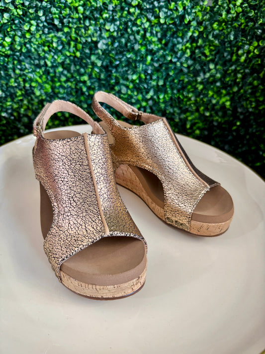 Carley Rose Gold Wedge