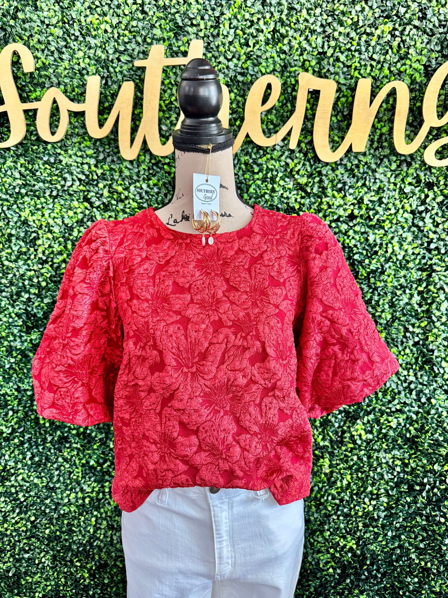 Vanessa Red Top