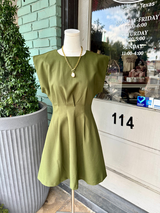 Barrett Olive Dress