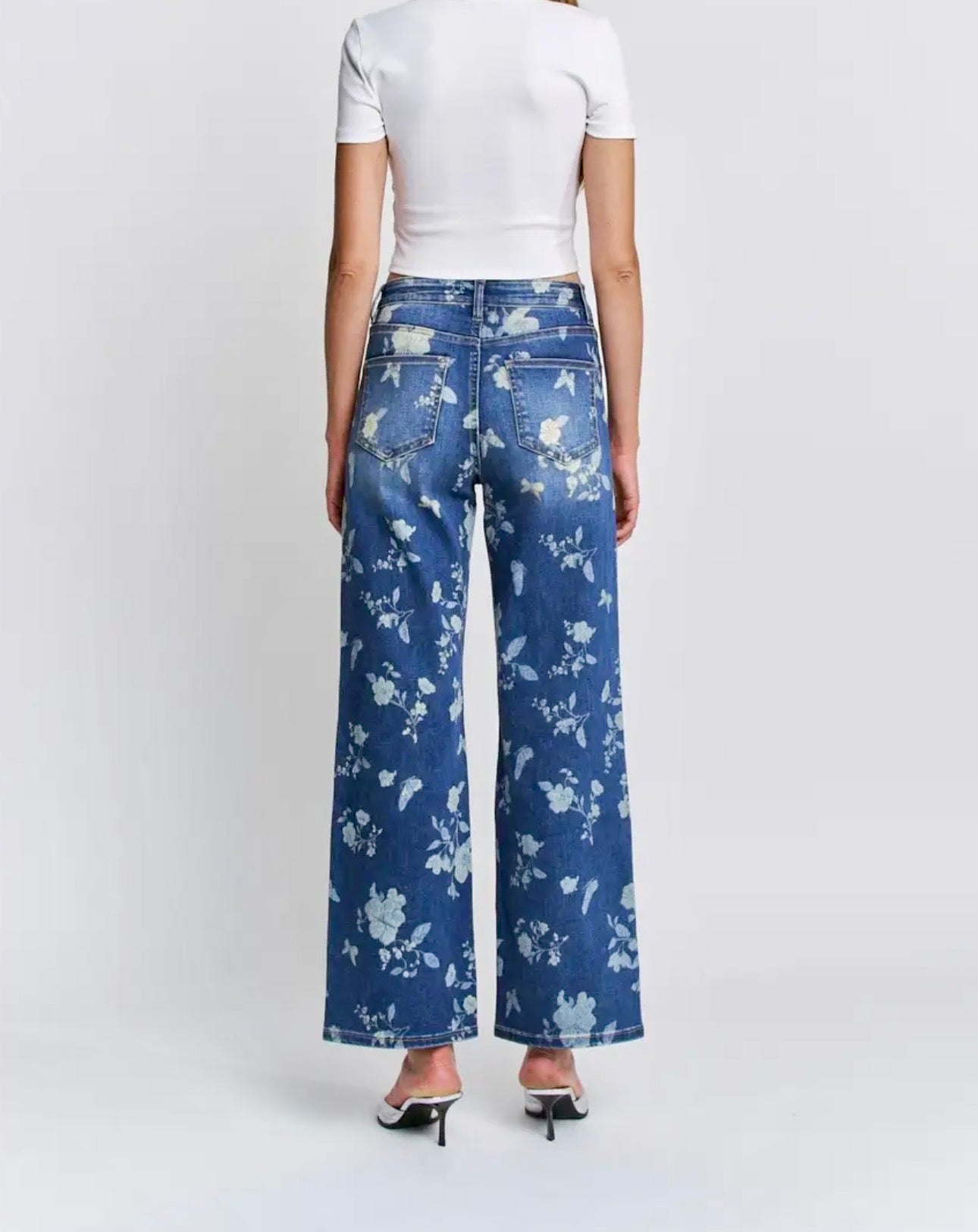 Hilary Floral High Rise Jean
