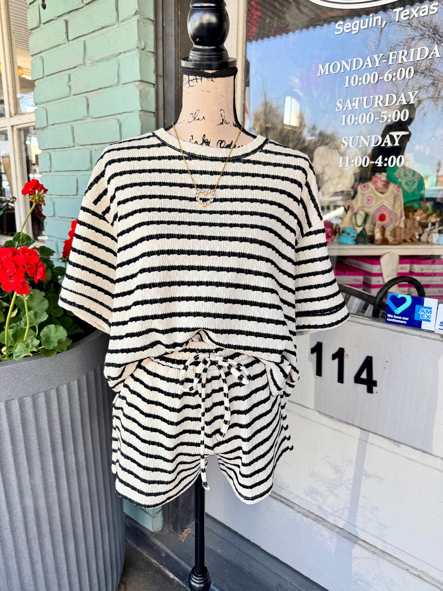 Harper Black Short Set