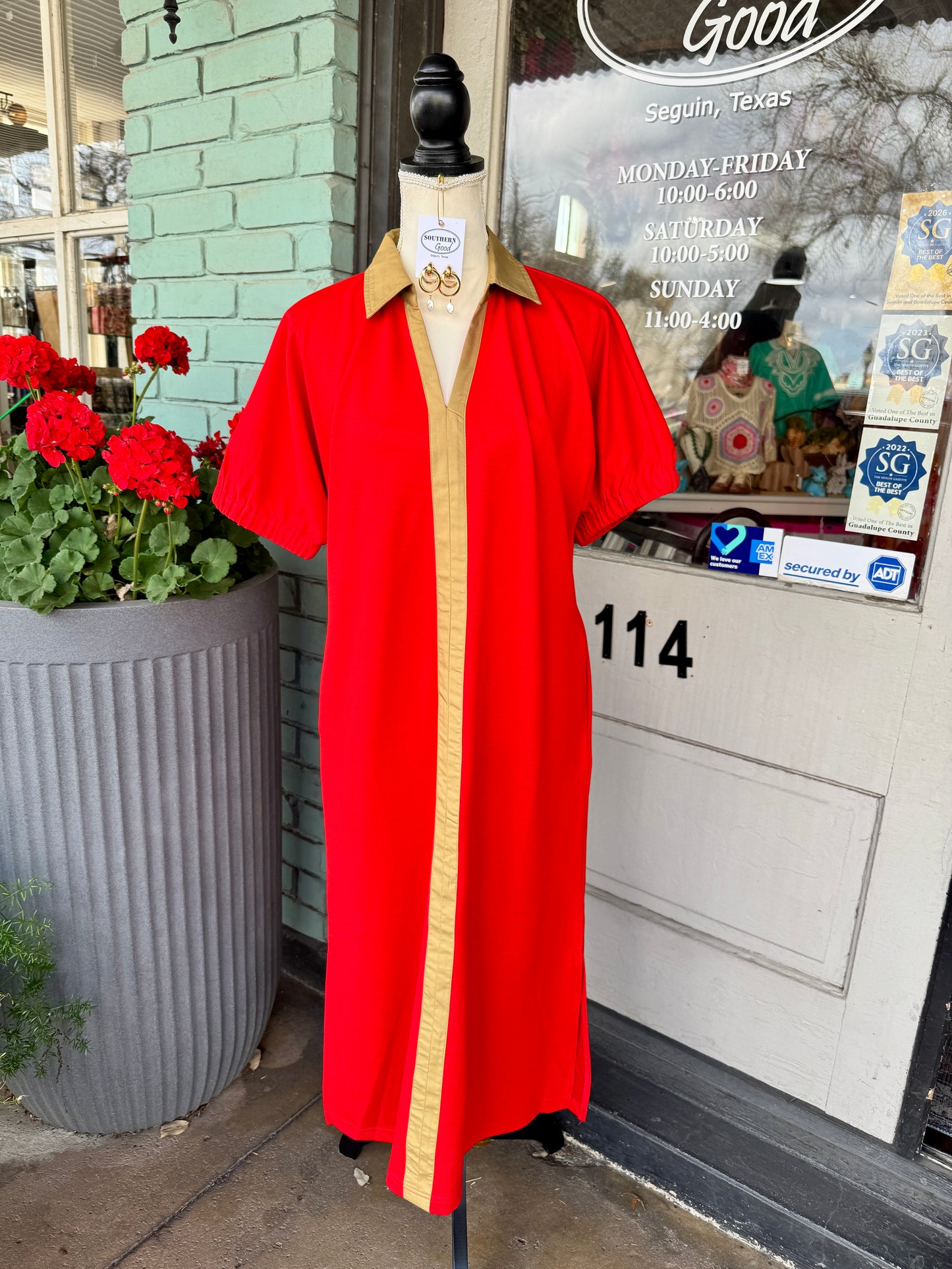 Anjelica red Midi