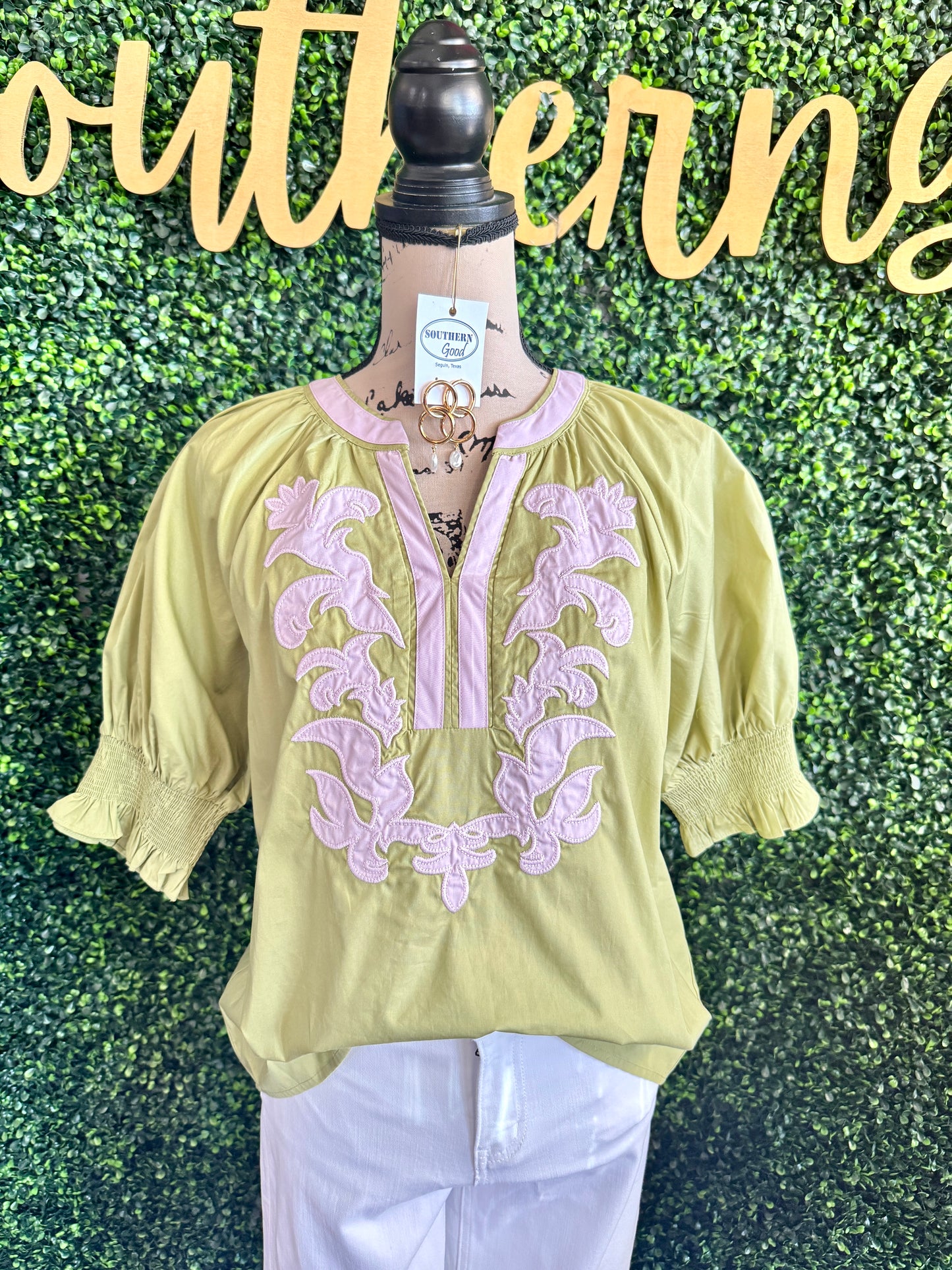 Zaylee Basil Top