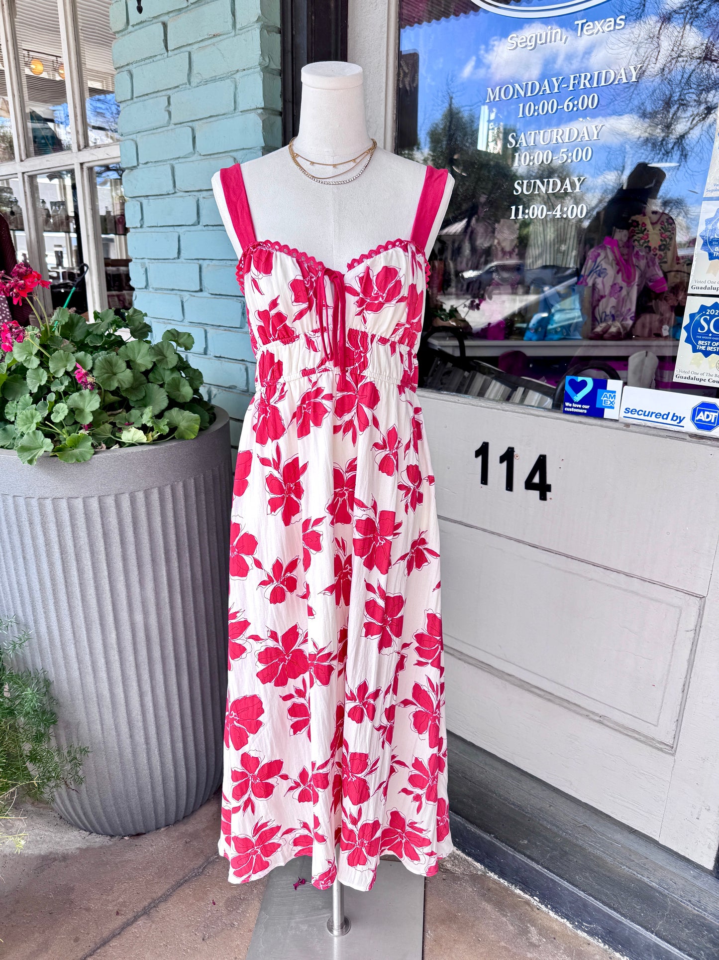 Beverlee Red Midi