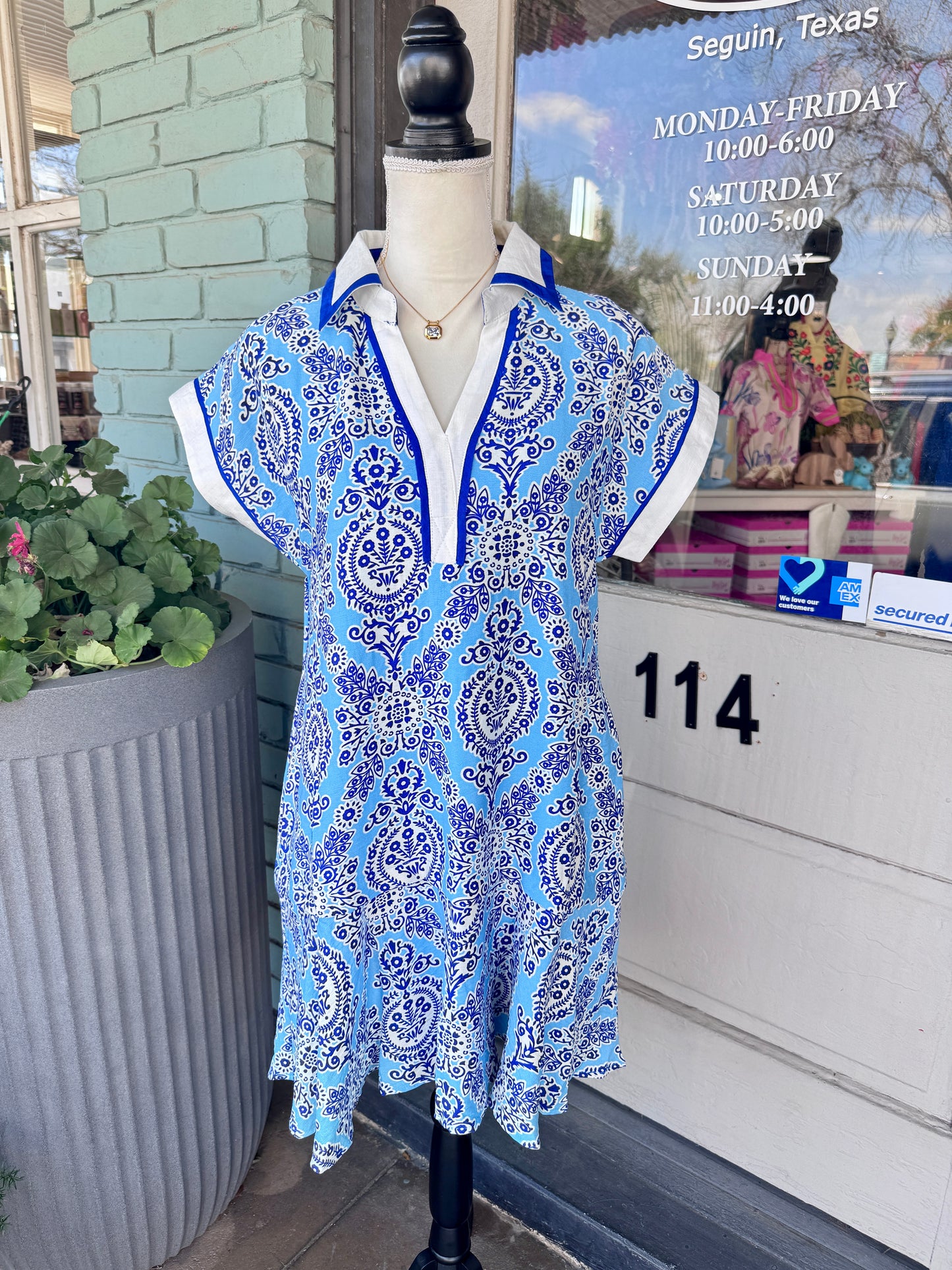 Halle Blue Dress