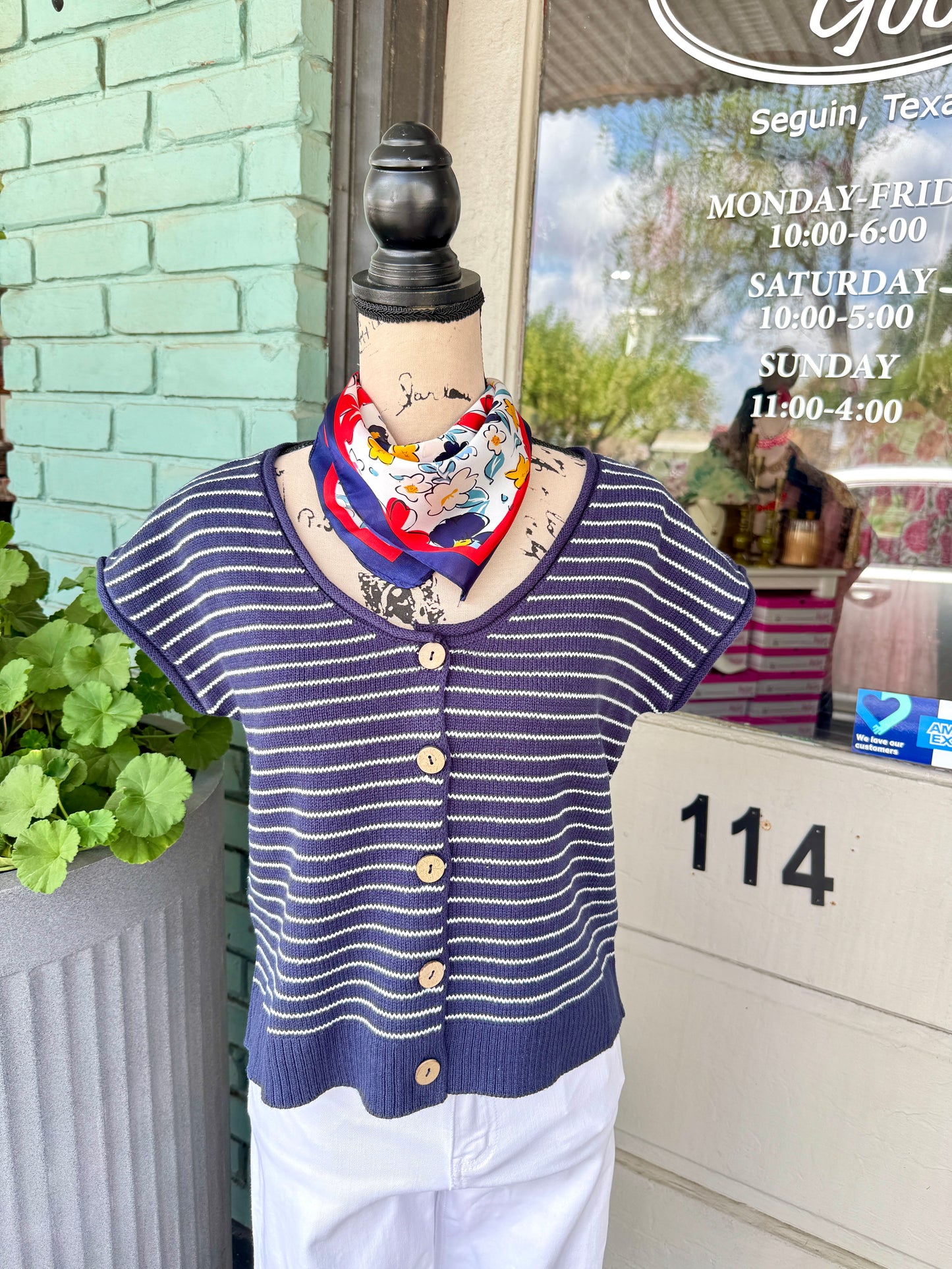 Casey Navy Cardi