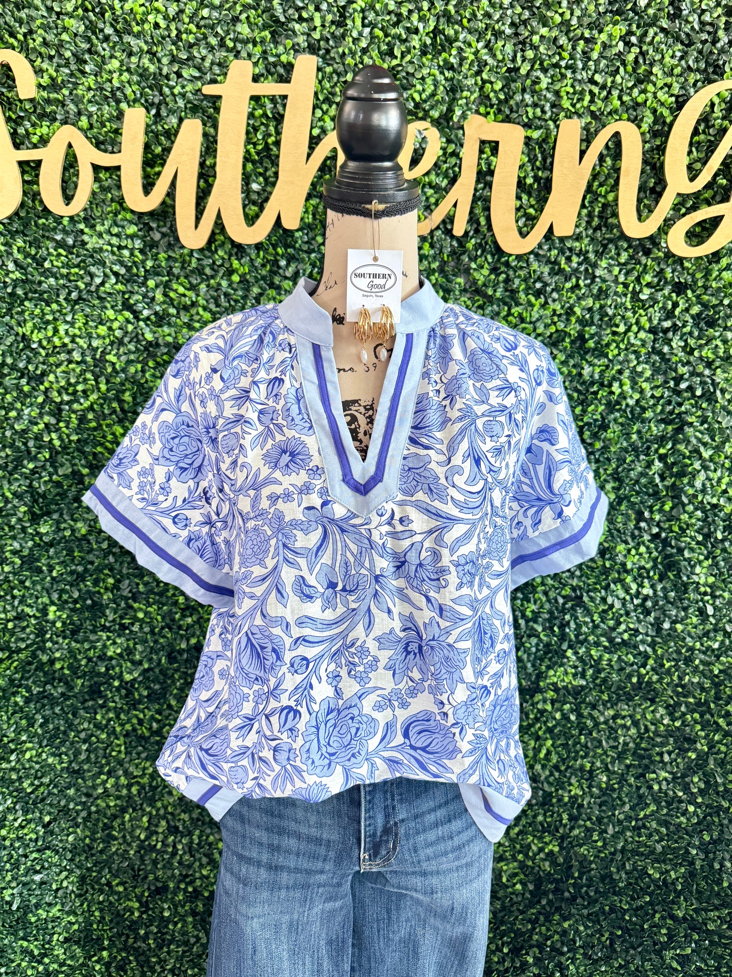 Maggie Blue Top