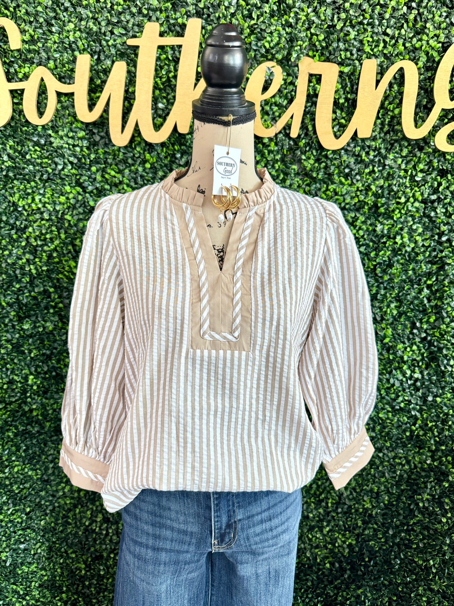 Bastian Taupe Top