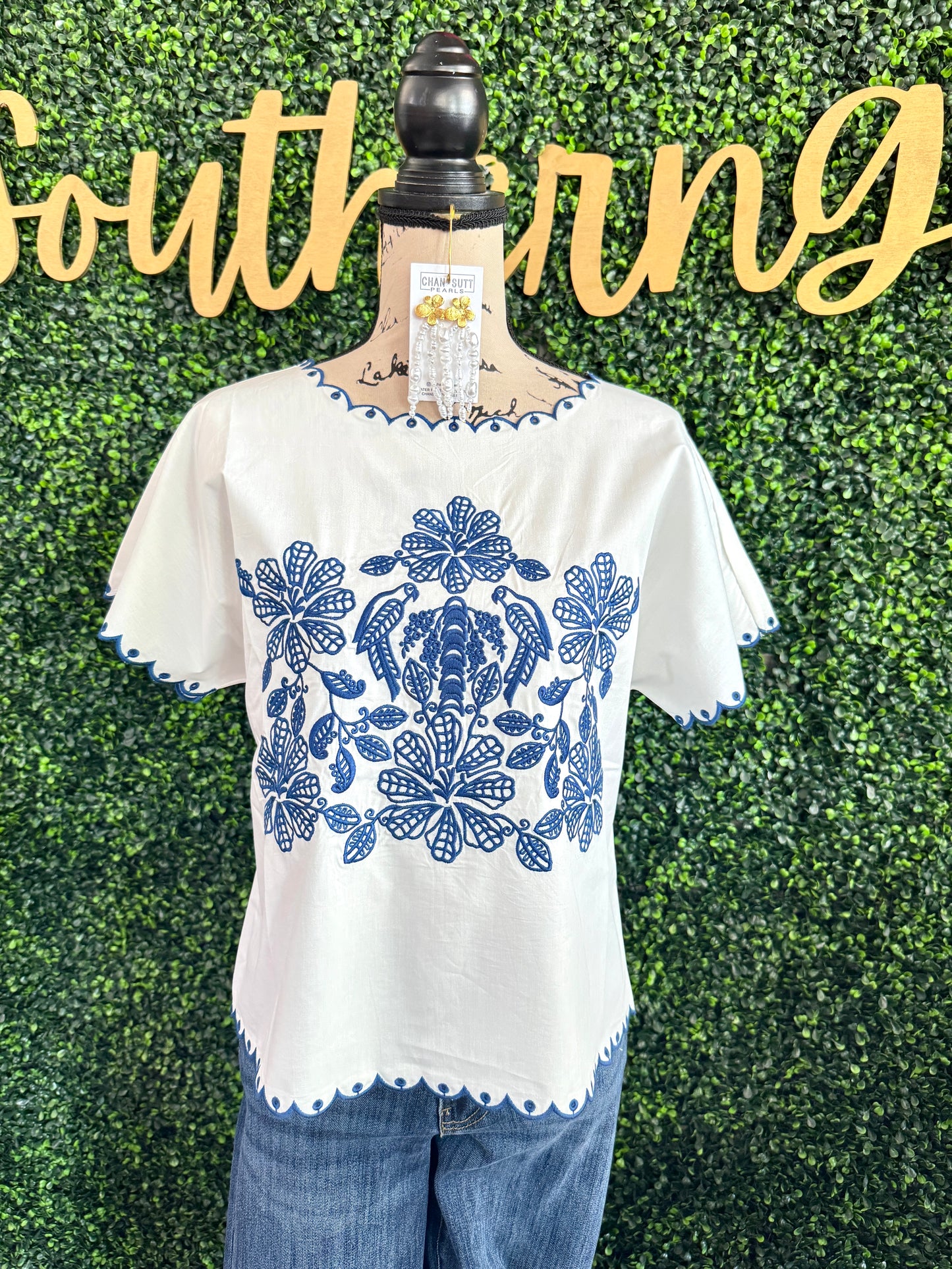 Jima Embroidered Top