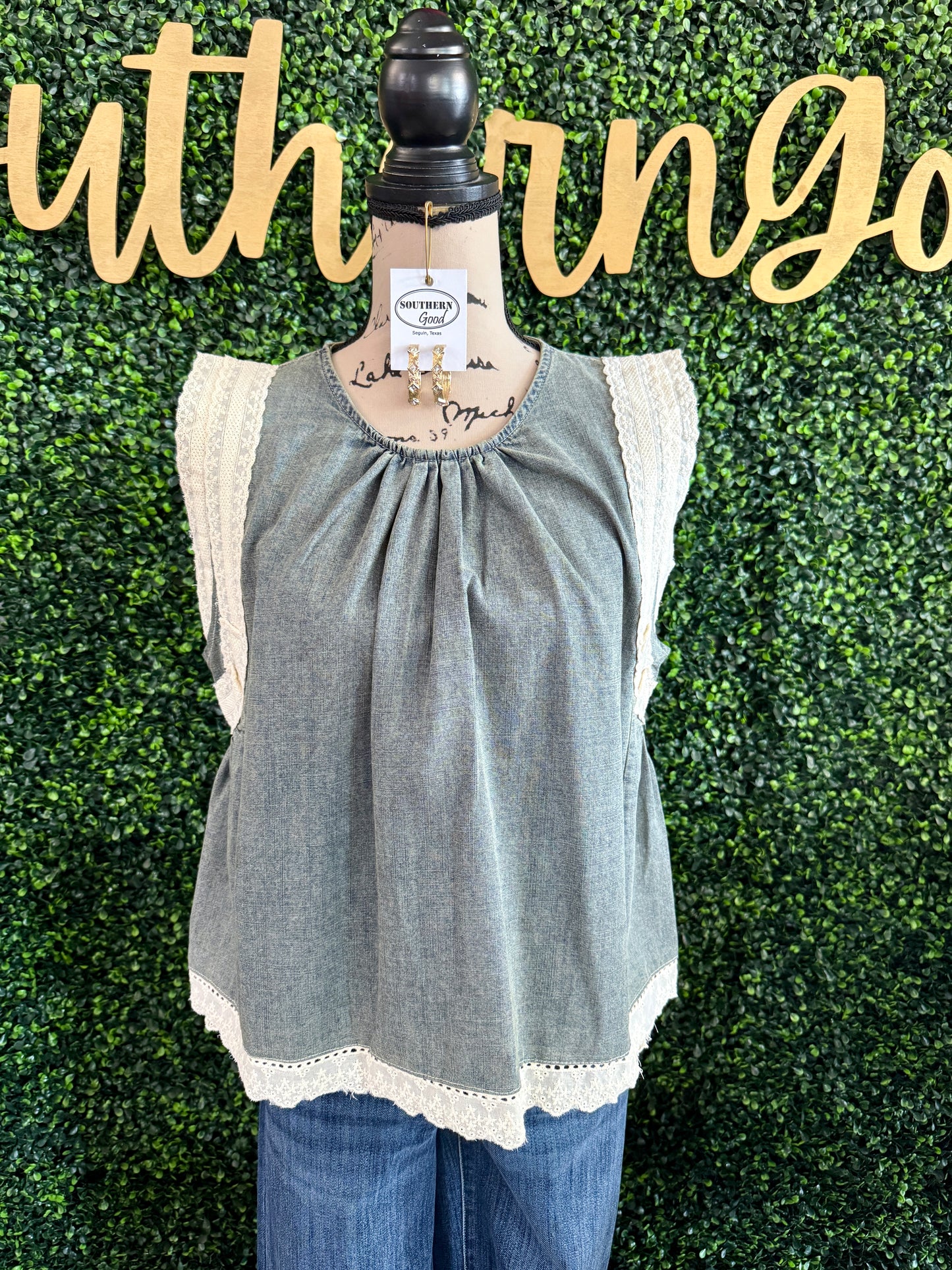 Madelyn Denim Top