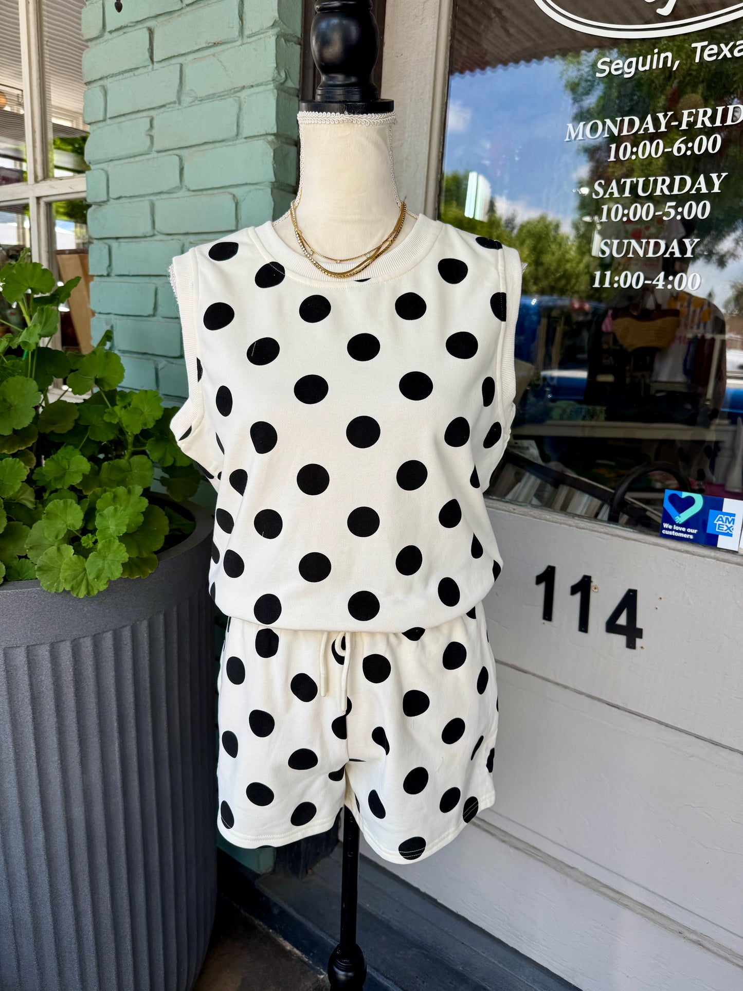 Coastal Polka Dot Set