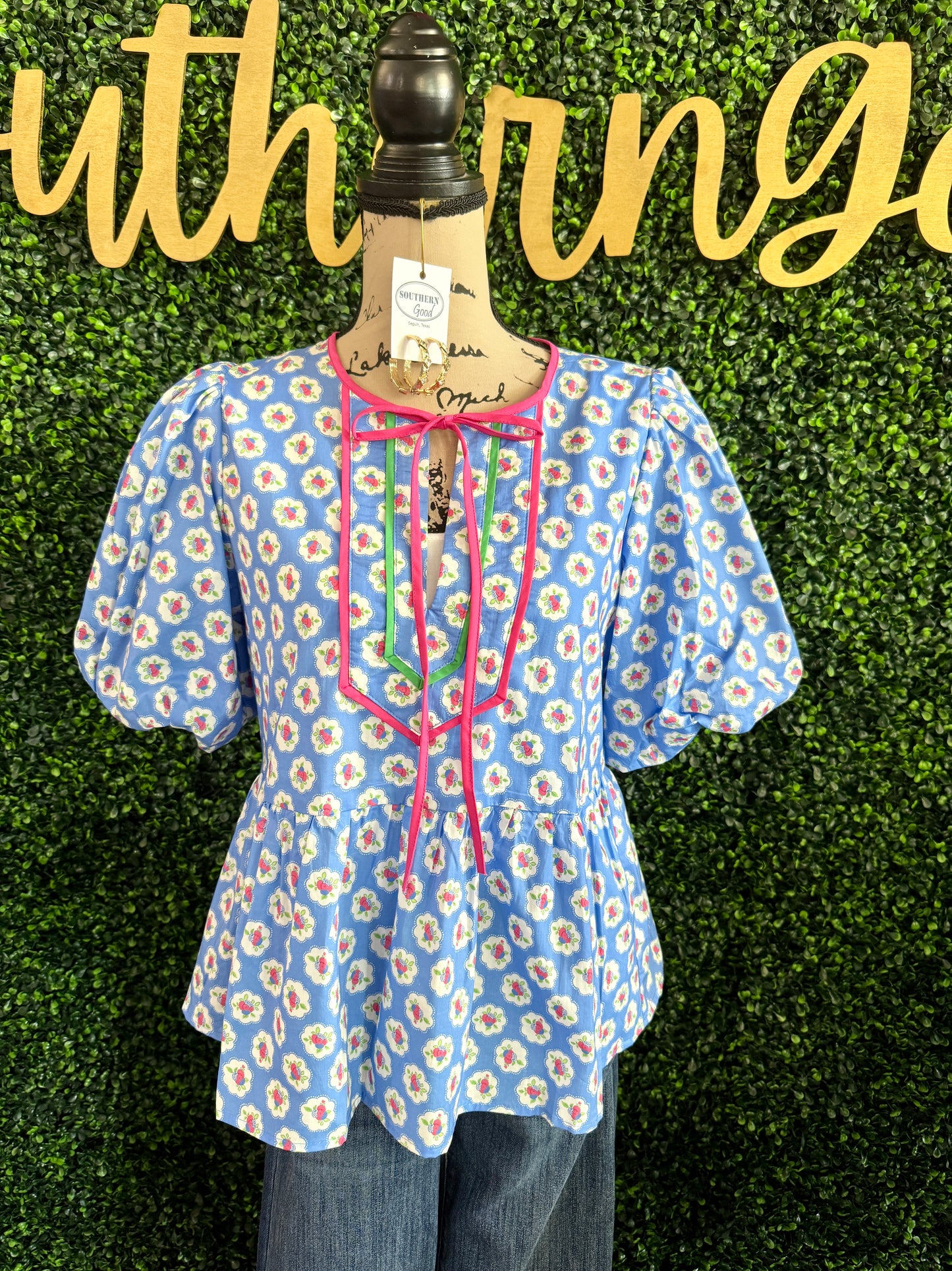 Davina Blue Top