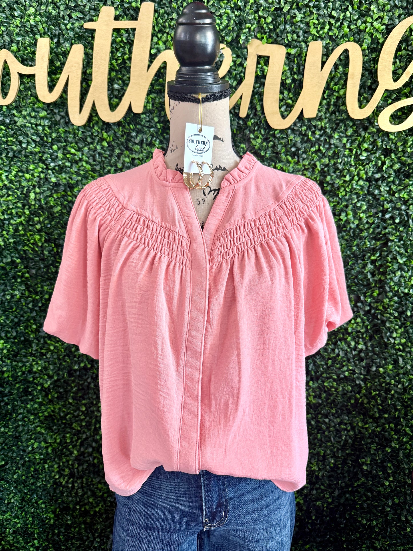 Marisol Peach Top