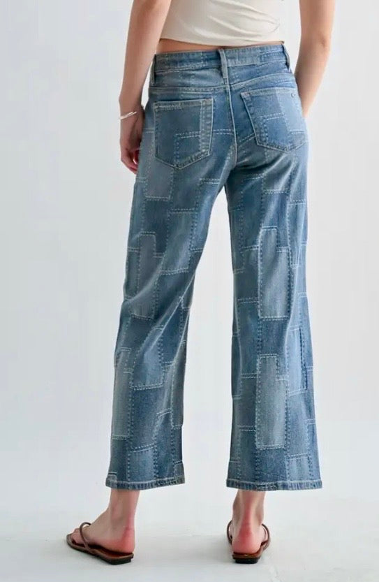 Kellie Patchwork Jean