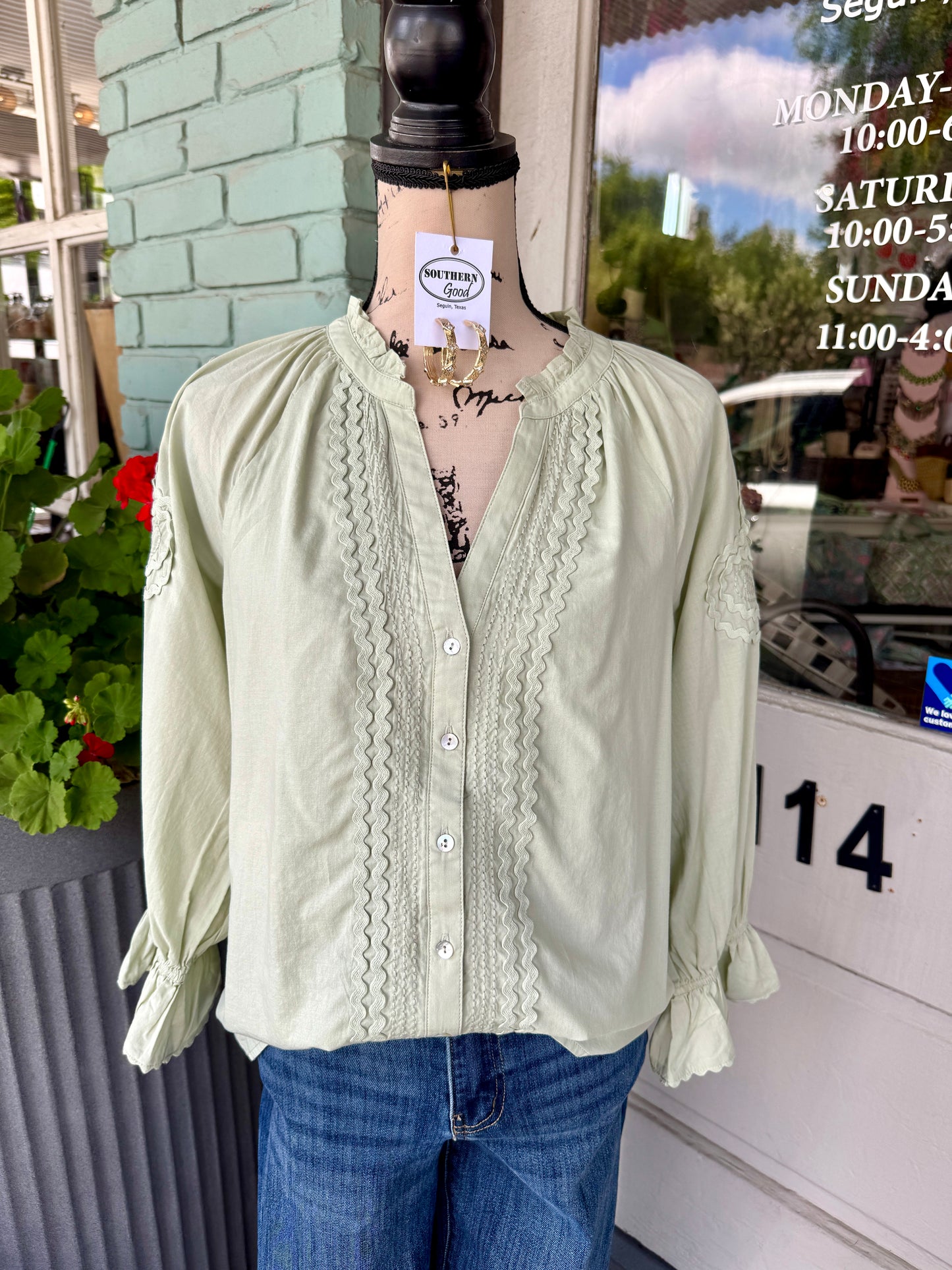 Luka Sage Button Up