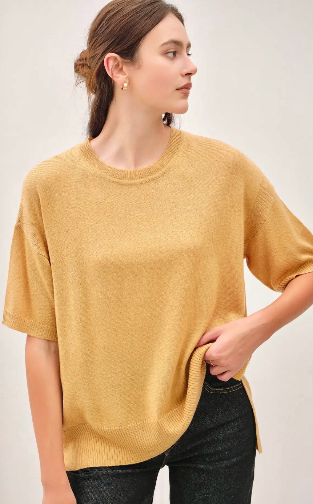 Karli Mustard Sweater