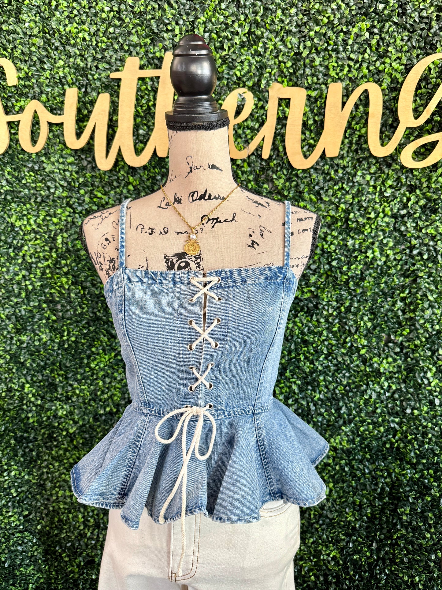 Celeste Denim Top