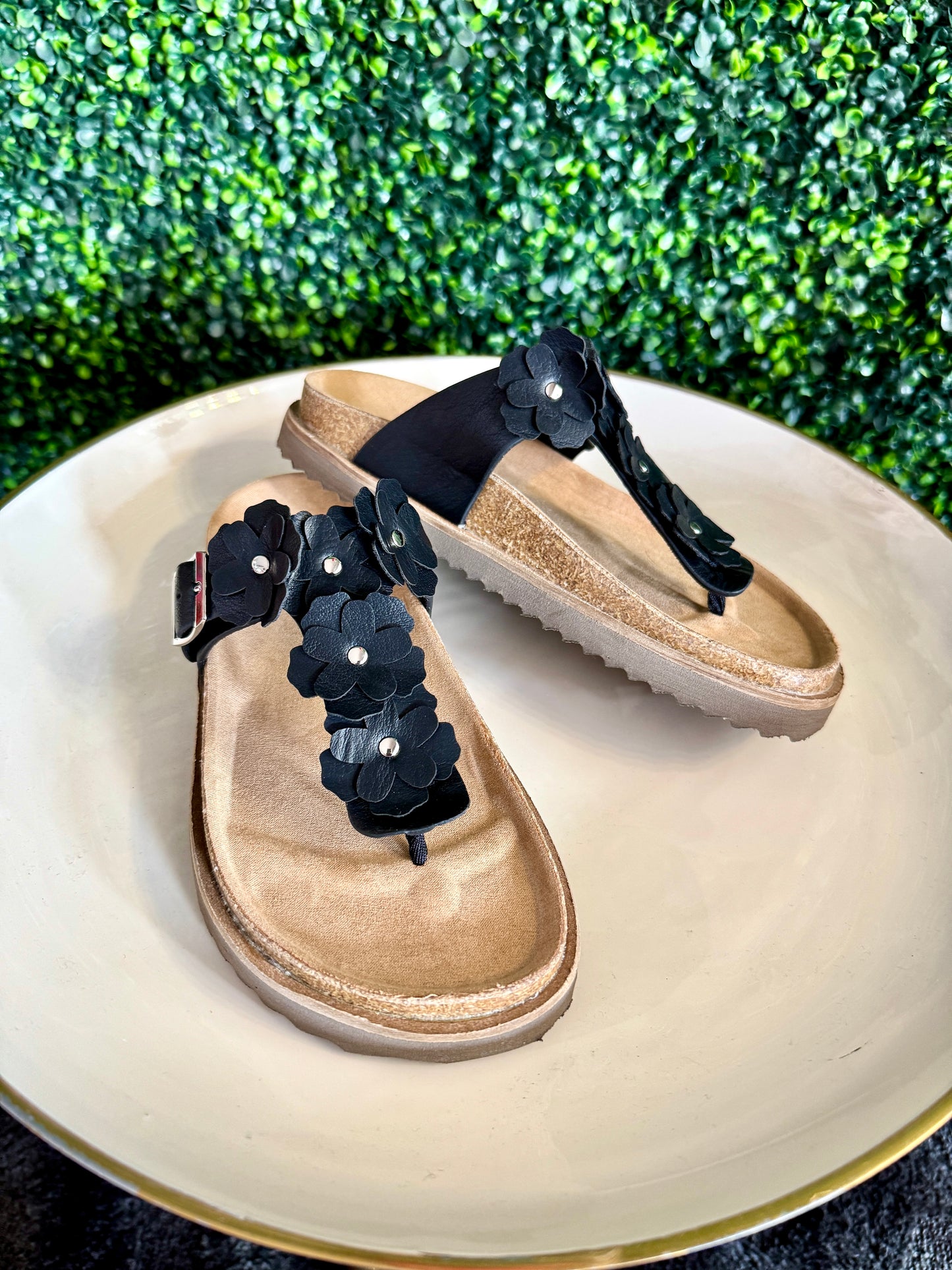 Bless Her Heart Black Sandal