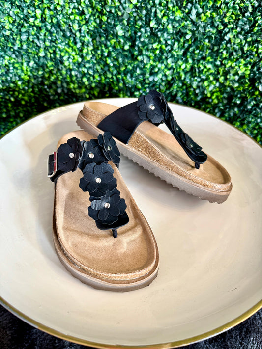 Bless Her Heart Black Sandal