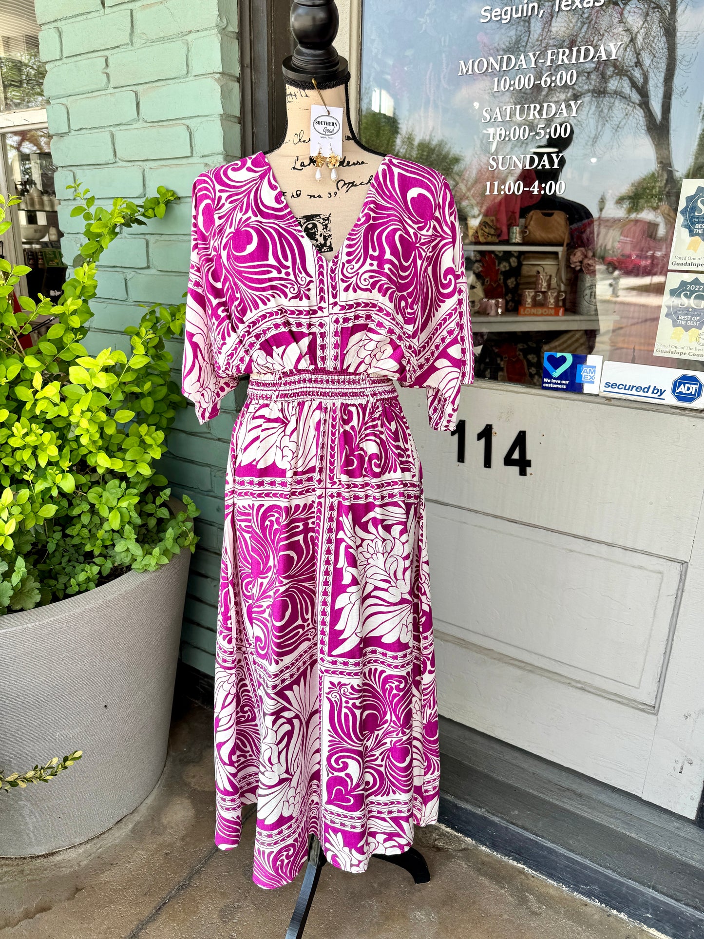 Jenna Midi Dress Pink