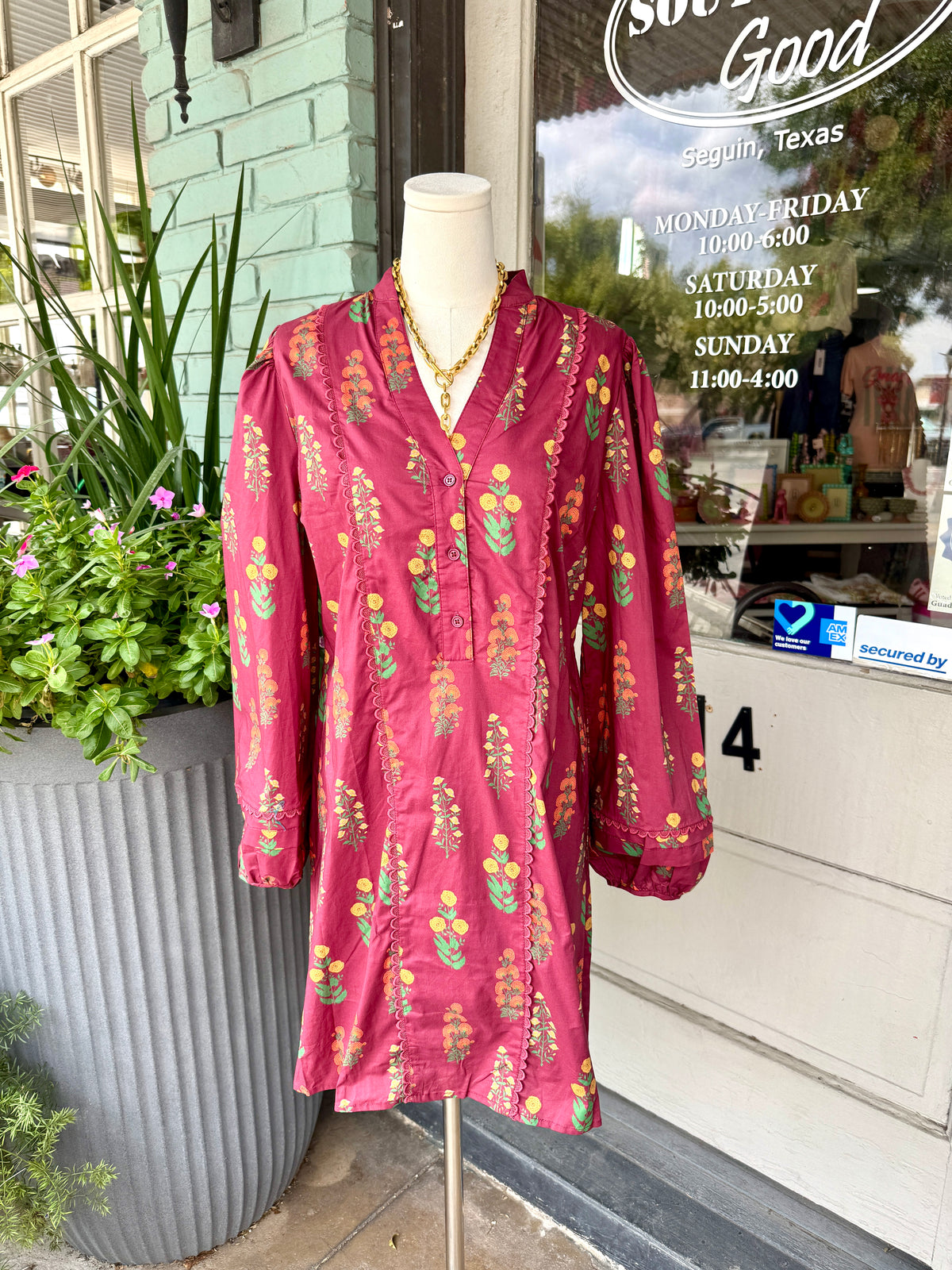 Dayna Maroon Dress
