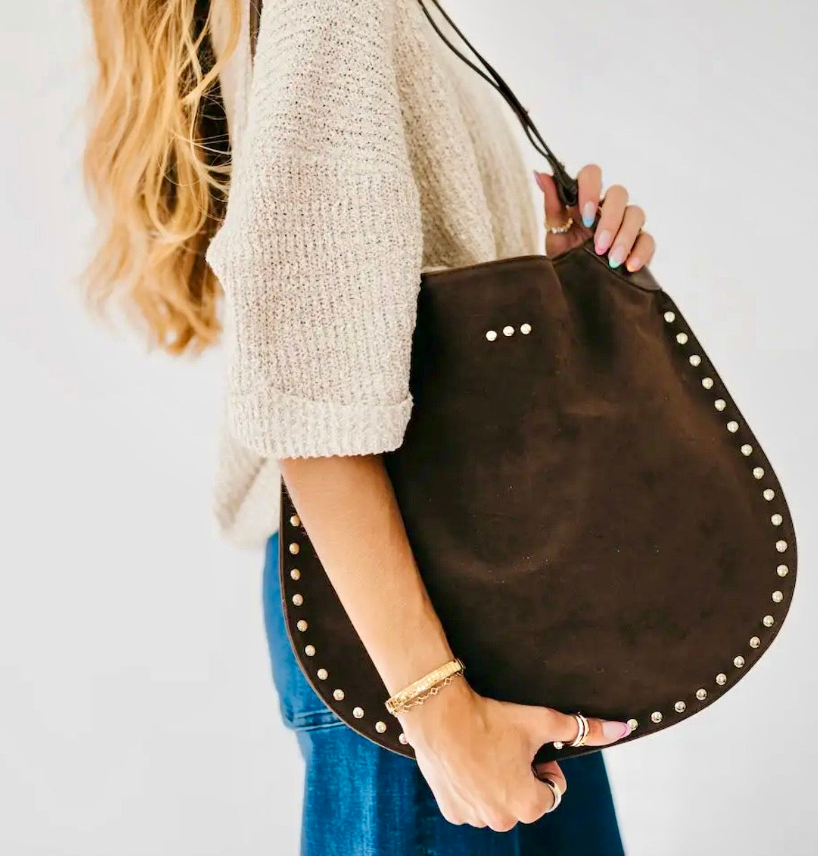 Rosalie Rivet Chocolate Bag
