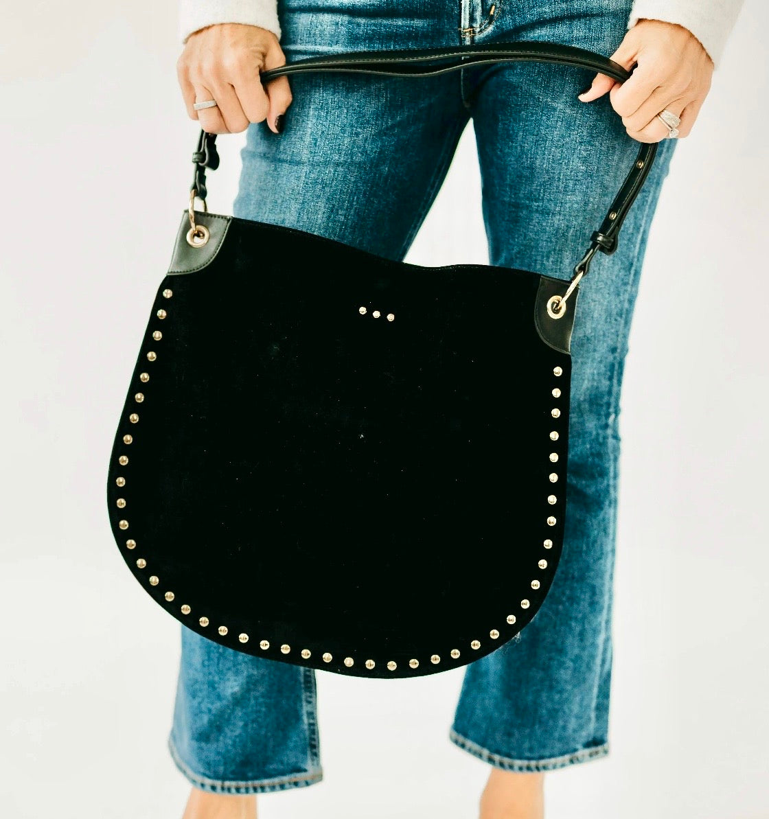 Rosalie Rivet Black Bag