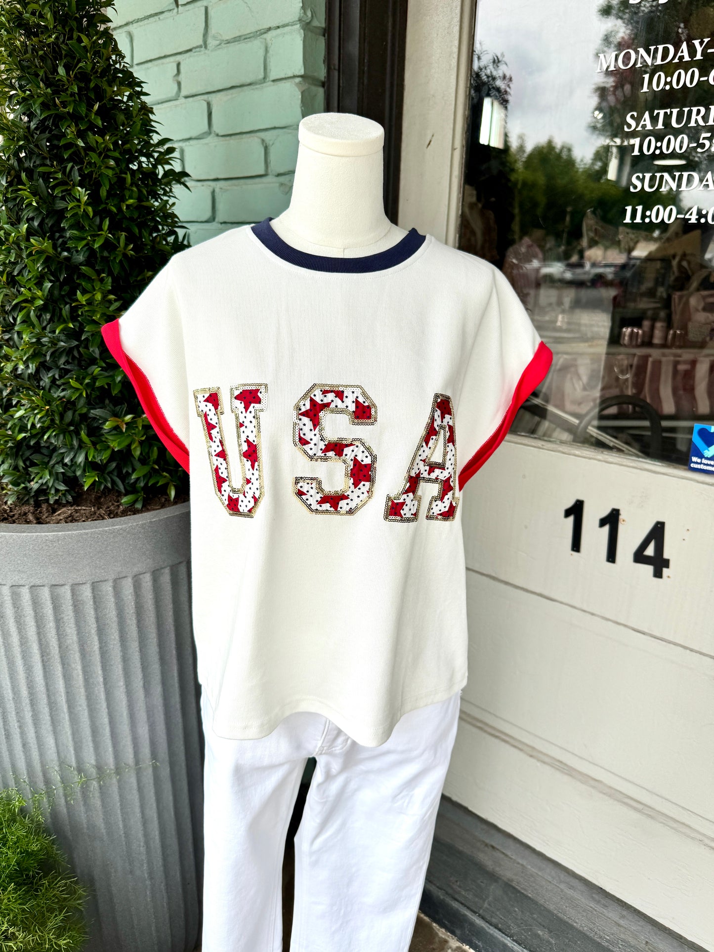 USA Sequin Top
