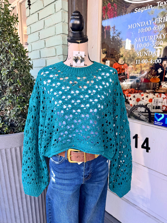 Anne Marie Teal Sweater