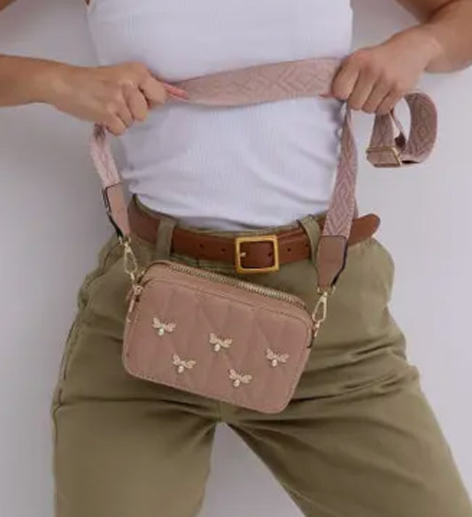 Bumble Bee Taupe Camera Bag