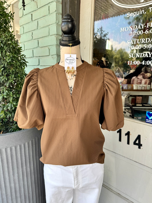 Etta Brown Top