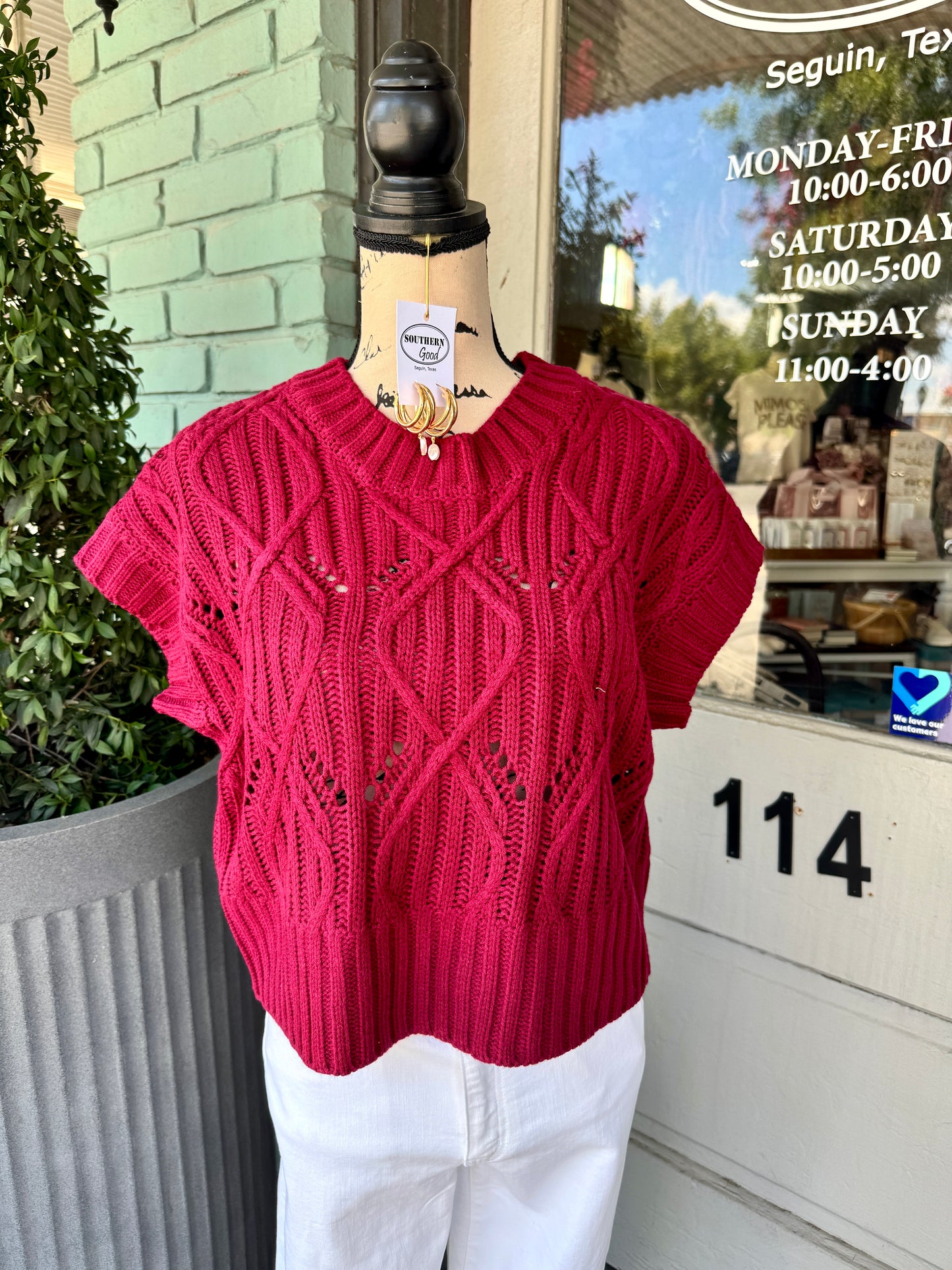 Mia Maroon Sweater