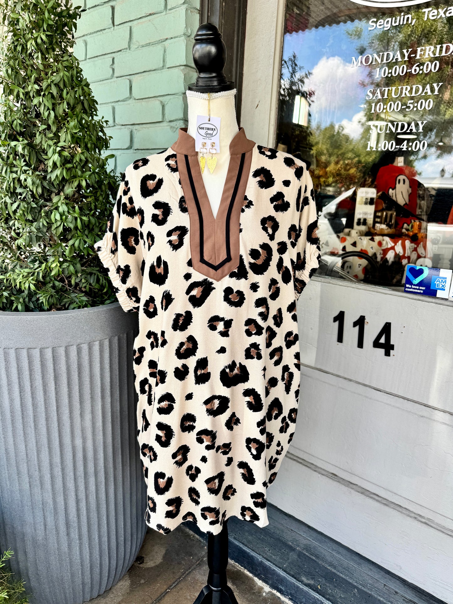 Nadia Leopard Dress