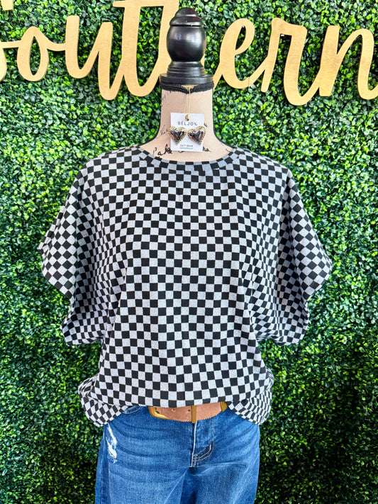 Samantha Checker Top