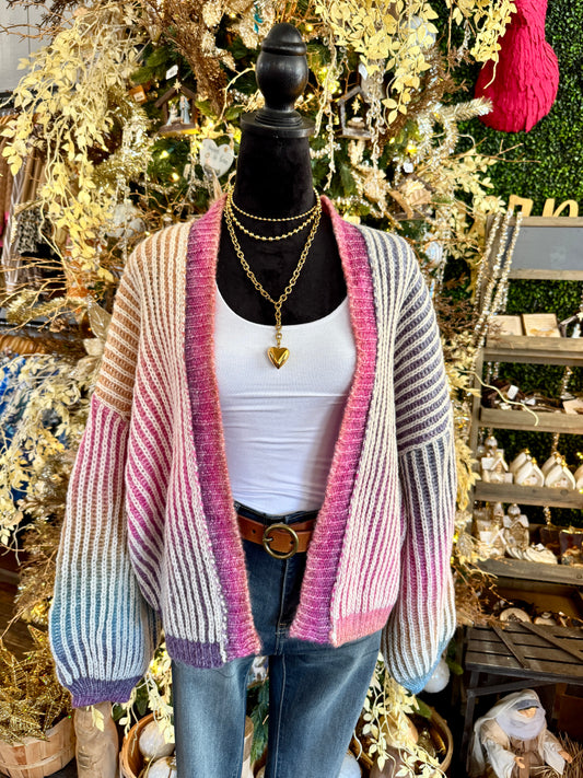 Farrah Rainbow Cardi