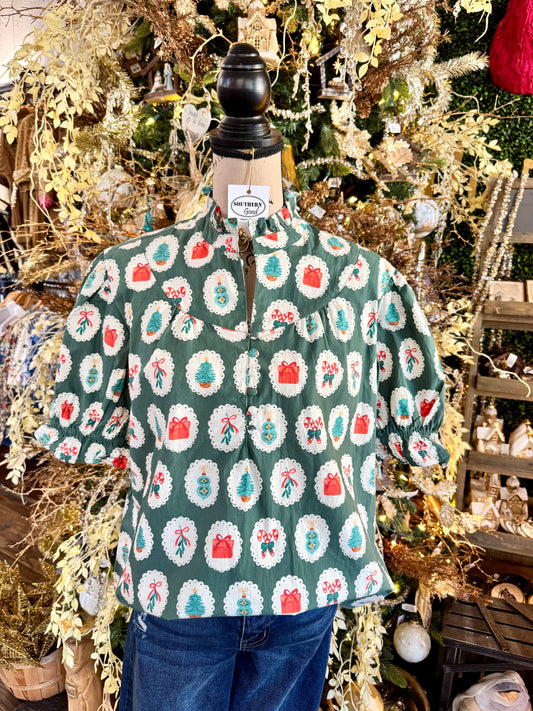 Lauren Christmas Top