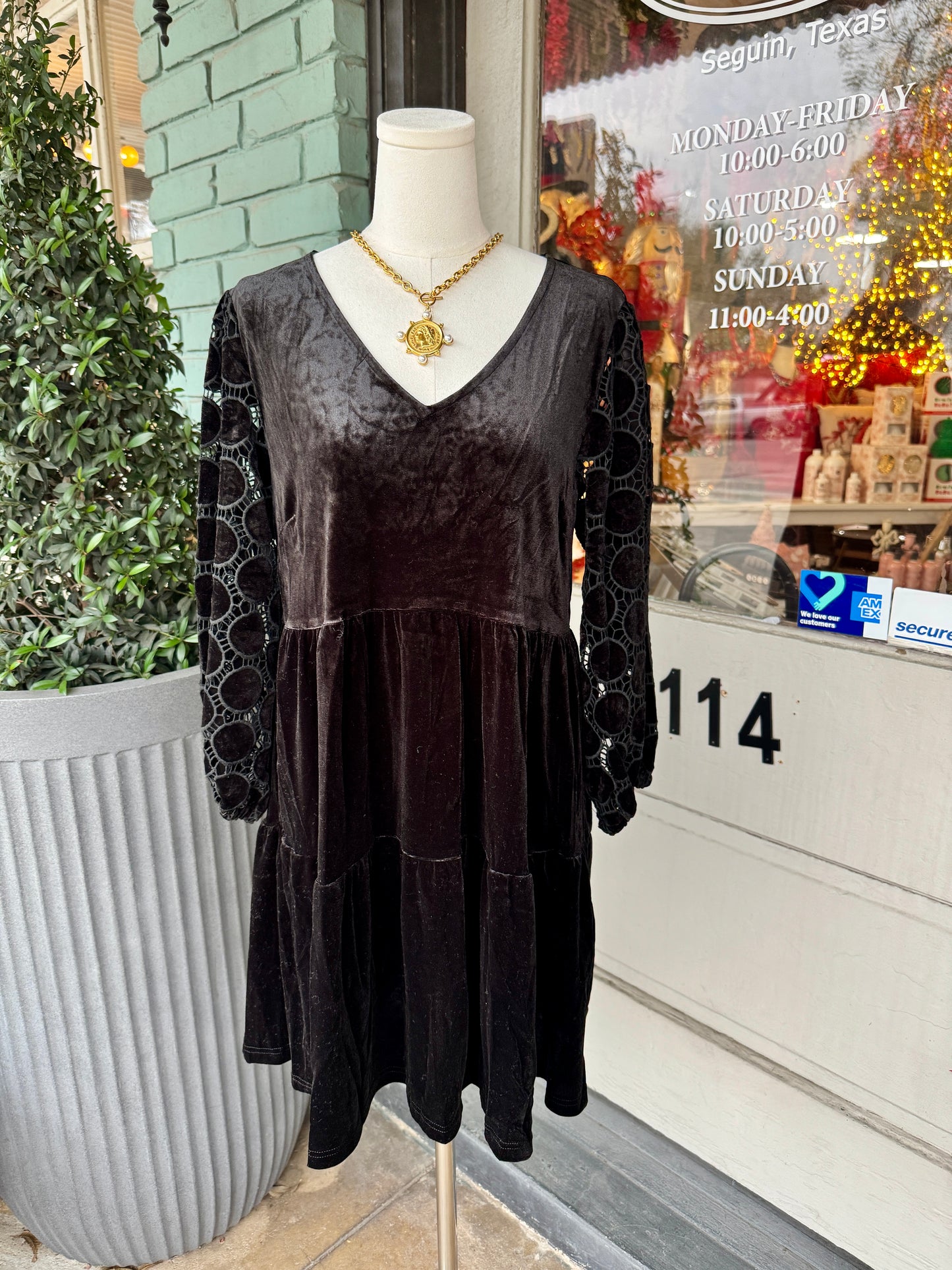 Cassie Velvet Dress