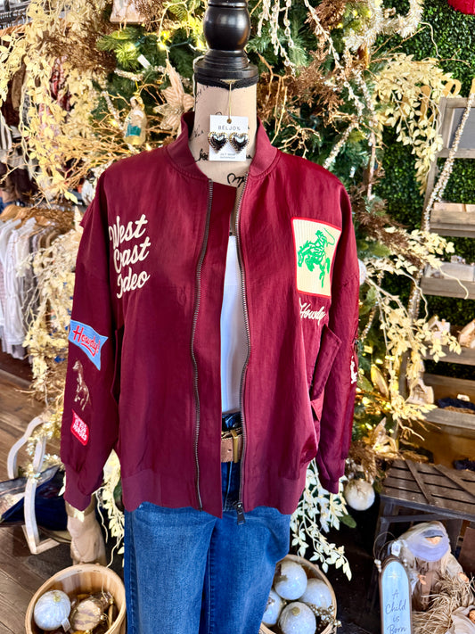 West Coast Rodeo Maroon Jacket