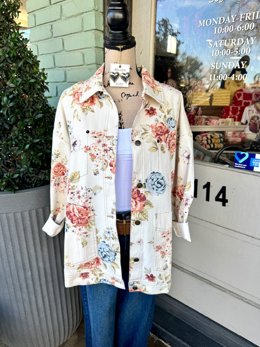 Ashland Floral Denim Jacket