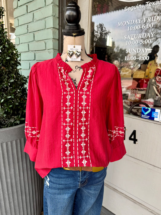 Emilia Red Top