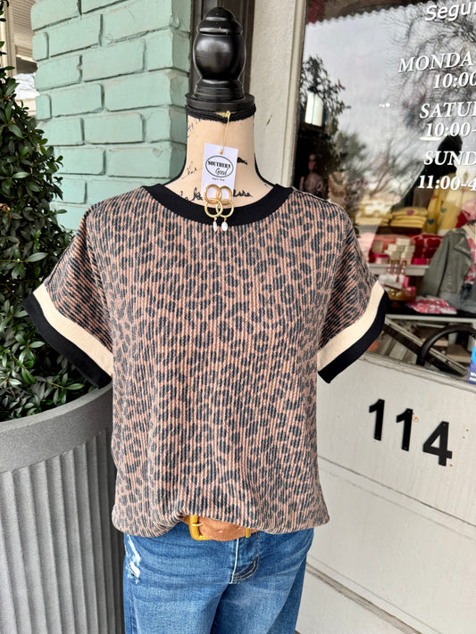 Dorothea Leopard Top