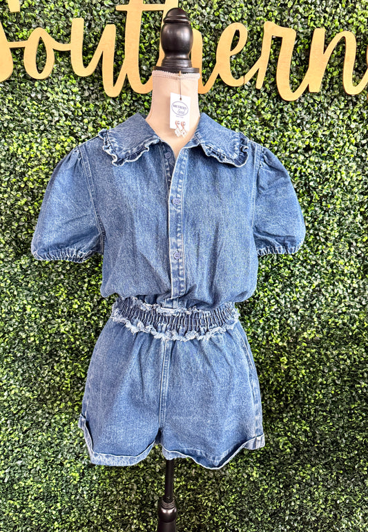 Kenzie Denim Romper