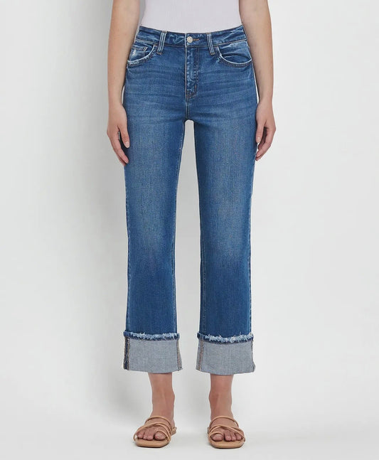 Martina High Rise Cuffed Jean