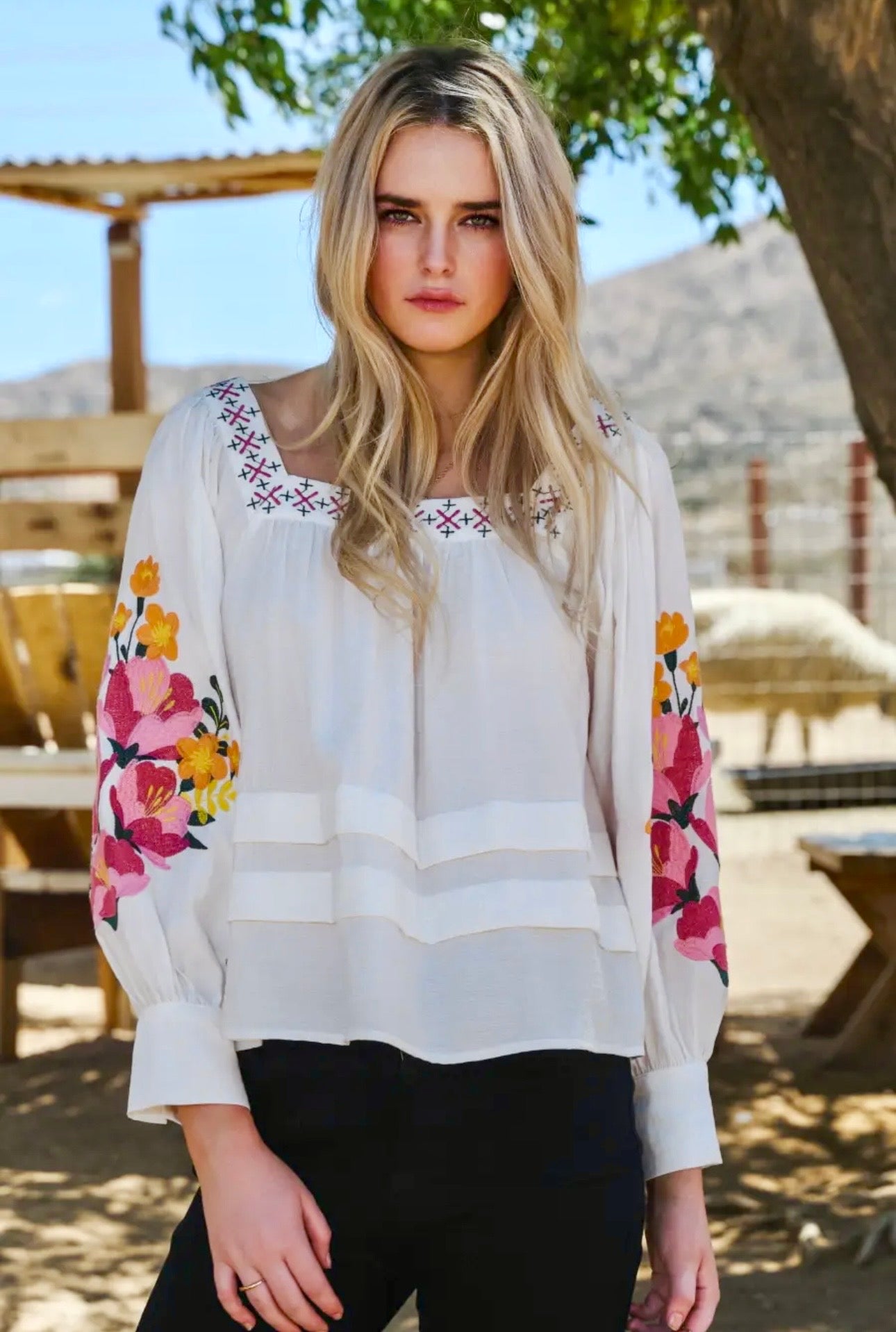 Tilly Embroidered Top
