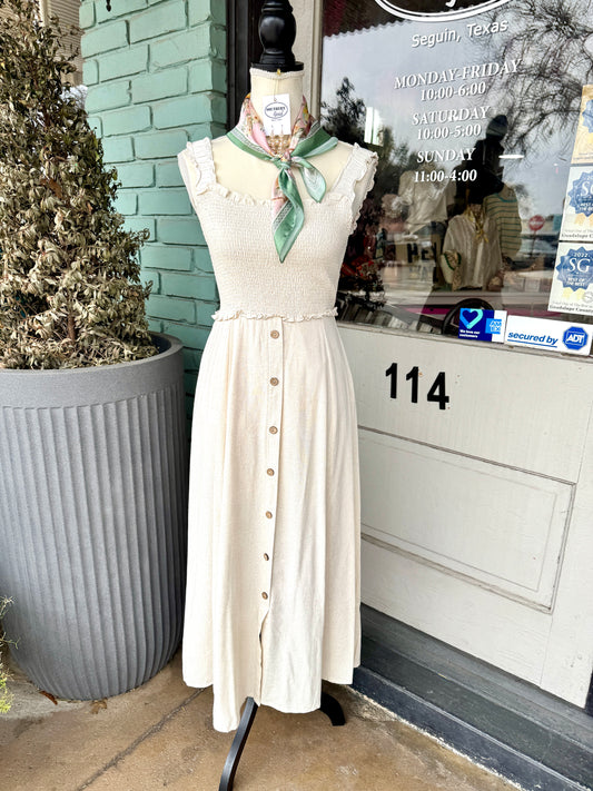 Francee Smocked Midi