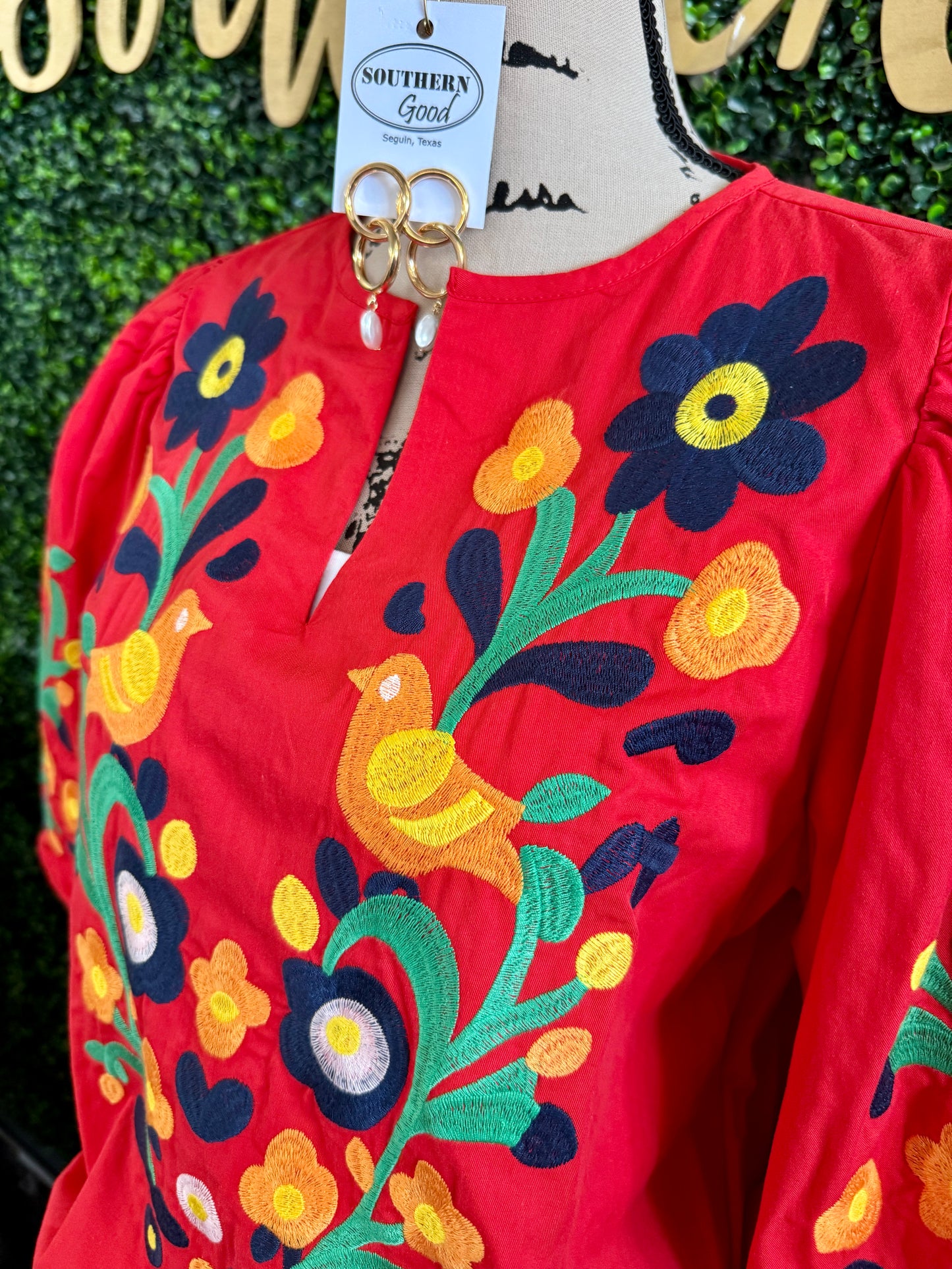 Aston Embroidered Top