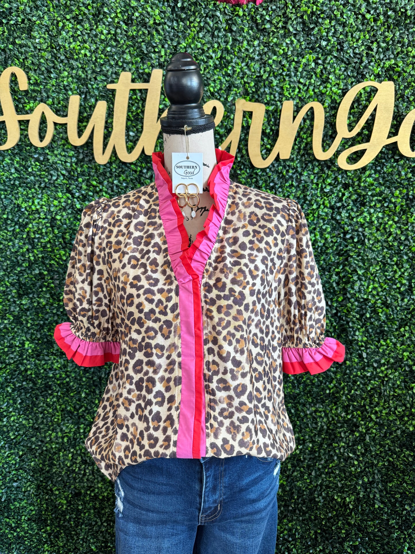 Annalise Leopard Top