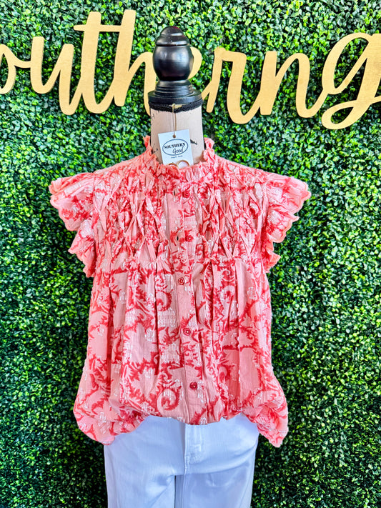 Prettie Coral Top
